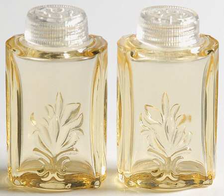 Baroque Topaz Shaker Set with Glass Lids (Baroque Shape)