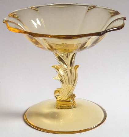 Baroque Topaz 4" X 6" Baroque Shape Comport