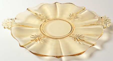 Baroque Topaz Handled Cake Plate (Baroque Shape)