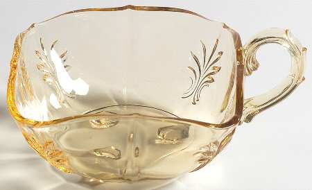 Baroque Topaz 1 Handled Square Nappy (Baroque Shape)