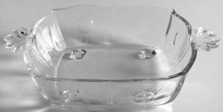 Beacon (Stem 6017, Cut 767) Square Handled Sweet Meet (Baroque Shape)