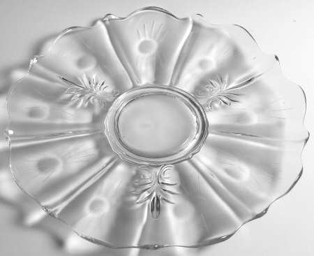 Beacon (Stem 6017, Cut 767) 14" Torte Plate (Baroque Shape)