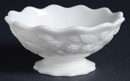 Berry Milk Glass 4" Nappy