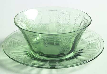 Beverly Green Finger Bowl & Underplate