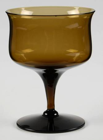 Biscayne Brown (Nutmeg, Stem 6122) Champagne/Tall Sherbet