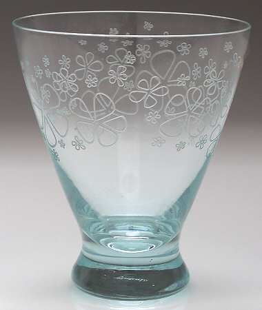 Blue Meadow Sky Blue (Stem 4180) 12 Oz Flat Tumbler