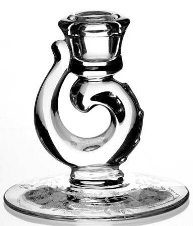 Bouquet (Stem 6033, Etch 342) Single Light Candlestick