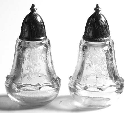 Bouquet (Stem 6033, Etch 342) Shaker Set w/Metal Lids