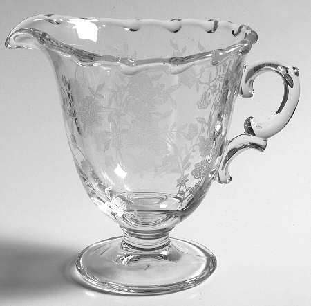 Bouquet (Stem 6033, Etch 342) Creamer