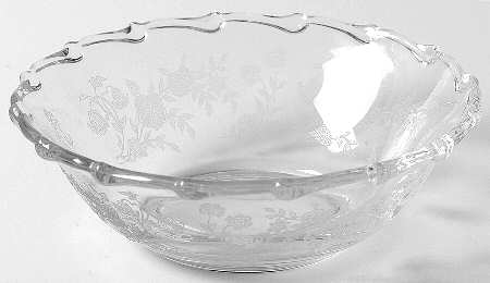 Bouquet (Stem 6033, Etch 342) Small Fruit Dessert Bowl