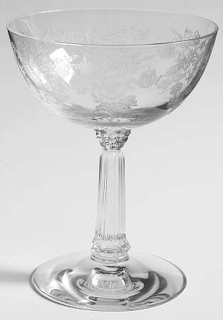 Bouquet (Stem 6033, Etch 342) Champagne/Tall Sherbet