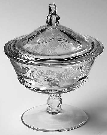 Bouquet (Stem 6033, Etch 342) Jam/Jelly & Lid