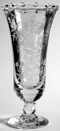 Bouquet (Stem 6033, Etch 342) 6" Bud Vase