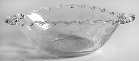 Bouquet (Stem 6033, Etch 342) 10" Oval Handled Bowl