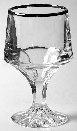 Bracelet (Stem #2916, Platinum Trim) Cordial Glass