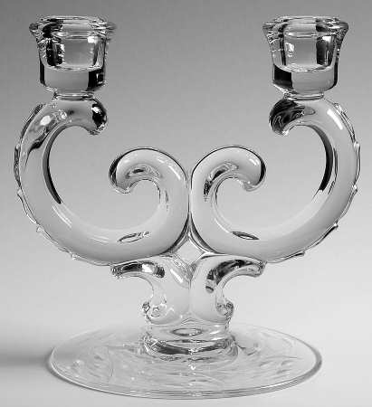 Bridal Wreath (Stem 6049) Double Light Candlestick