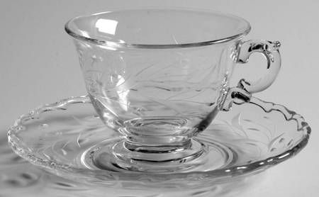 Bridal Wreath (Stem 6049) Cup & Saucer Set