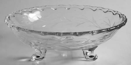 Bridal Wreath (Stem 6049) Footed Bon Bon
