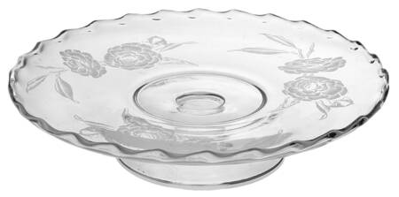 Camellia Footed Cake Plate