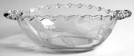 Camellia 10" Oval Handled Bowl