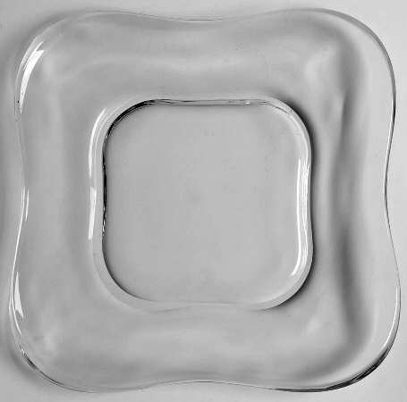 Capri Clear 6" Square Plate