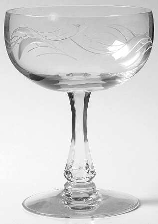 Carousel (Cut) Champagne/Tall Sherbet