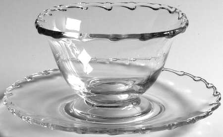 Century (Pressed) Mayonnaise Bowl and Underplate