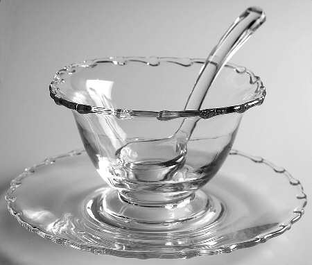 Century (Pressed) Mayonnaise Bowl, Underplate and Ladle