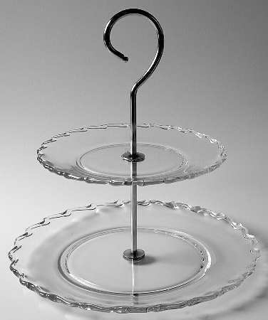 Century (Pressed) 2 Tier Serving Tray