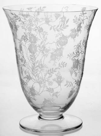 Chintz (Etched) 7" Flower Vase