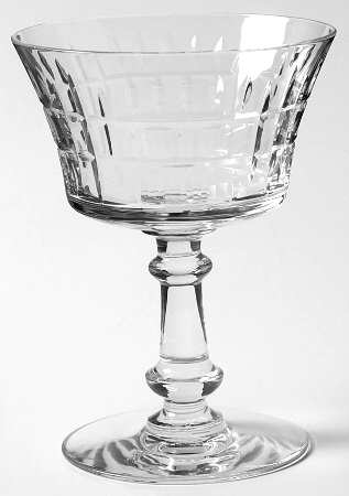 Chippendale (Cut, Older) Champagne/Tall Sherbet