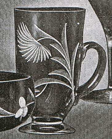 Chrysanthemum Handled Footed Ice Tea