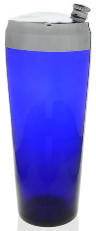 Classic Cobalt Blue Cocktail Shaker & Lid
