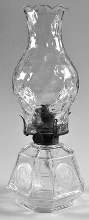 Coin Glass Clear Oil Coach Lamp with Globe