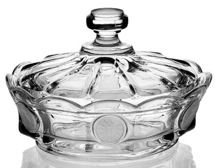 Coin Glass Clear Candy Box & Lid