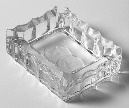 Coin Glass Clear Ashtray