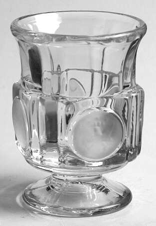 Coin Glass Clear Footed Cigarette Urn