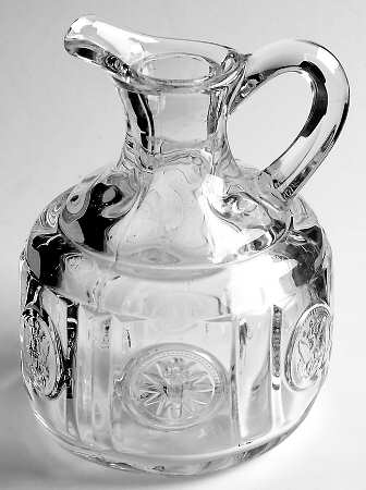 Coin Glass Clear Cruet No Stopper
