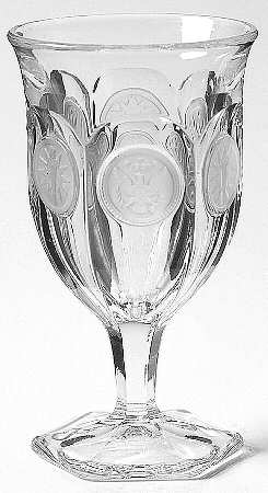 Coin Glass Clear Wine Glass