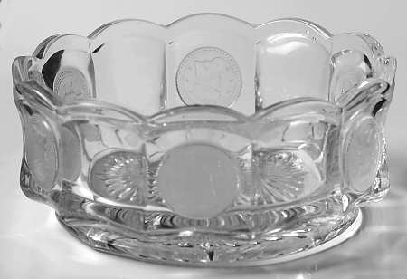 Coin Glass Clear Nappy