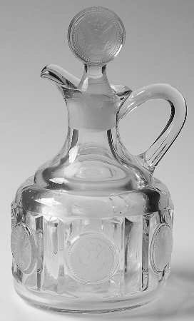 Coin Glass Clear Cruet & Stopper