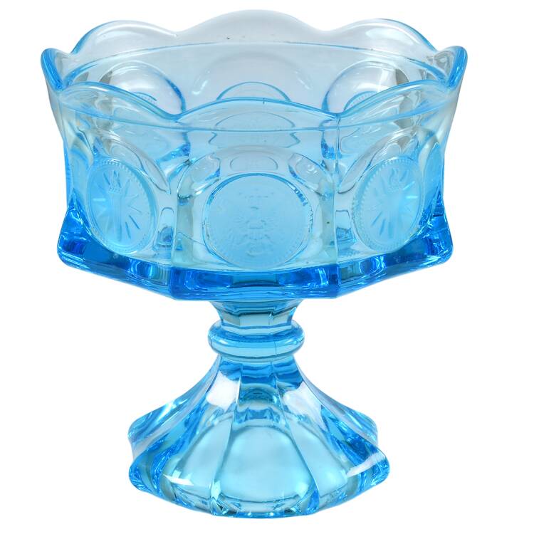 Coin Glass Dark Blue (Older) Wedding Bowl, No Lid