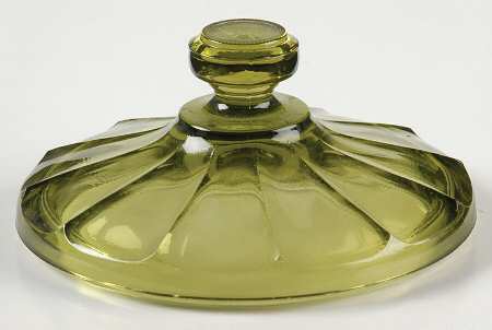 Coin Glass Olive Green Lid for Candy Box