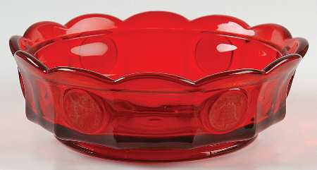Coin Glass Ruby Candy Box No Lid