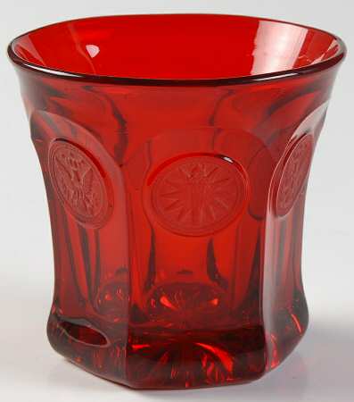 Coin Glass Ruby Double Old Fashioned