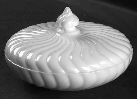 Colony Milk Glass Candy Box & Lid