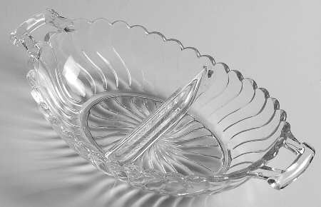 Colony 9" Oval 2 Part Relish by Fostoria