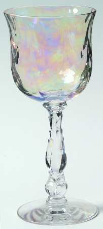 Coral Pearl (Iridescent) Wine Glass