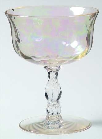 Coral Pearl (Iridescent) Low Sherbet