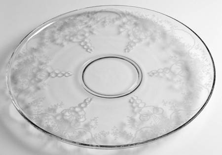 Corsage Clear Large Torte Plate